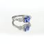 Tourmaline & Diamond Ring in 14K White Gold