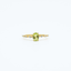 Dainty Peridot & Zircon Gold Plated Ring in 925 Silver