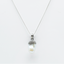 Baroque Pearl & Diamond Pendant in 925 Silver