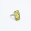 Large Faceted Lemon Topaz Ring in 925 Silver