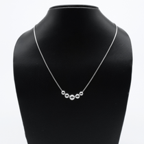 Five Bead Chain in 925 Silver