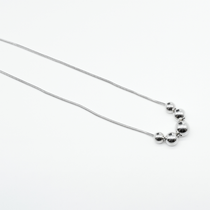 Five Bead Chain in 925 Silver