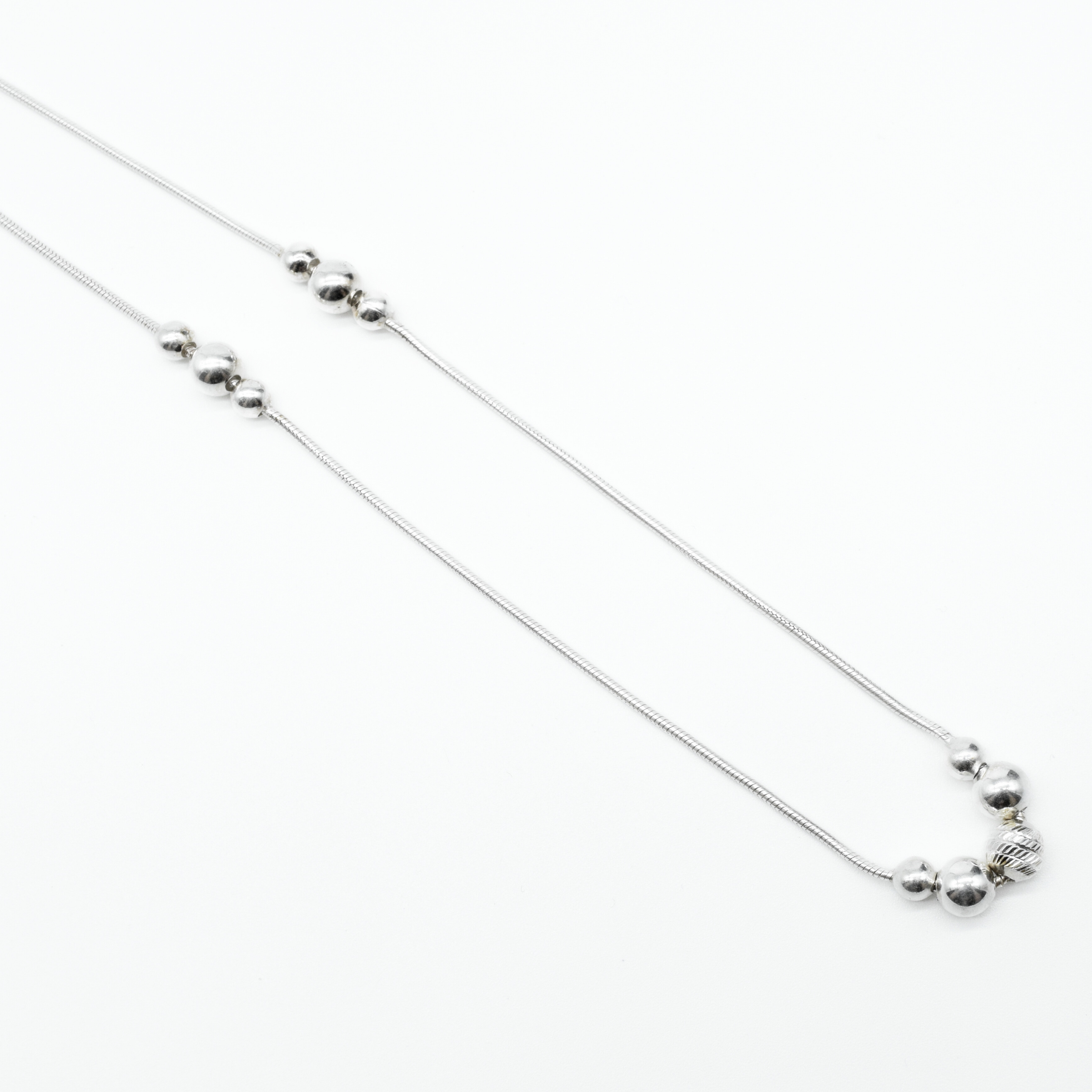Multi-Bead Chain in 925 Silver Secondary image