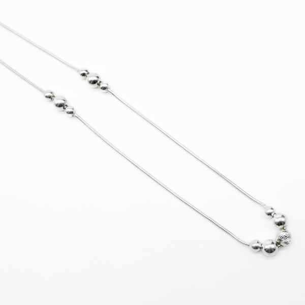 Multi-Bead Chain in 925 Silver