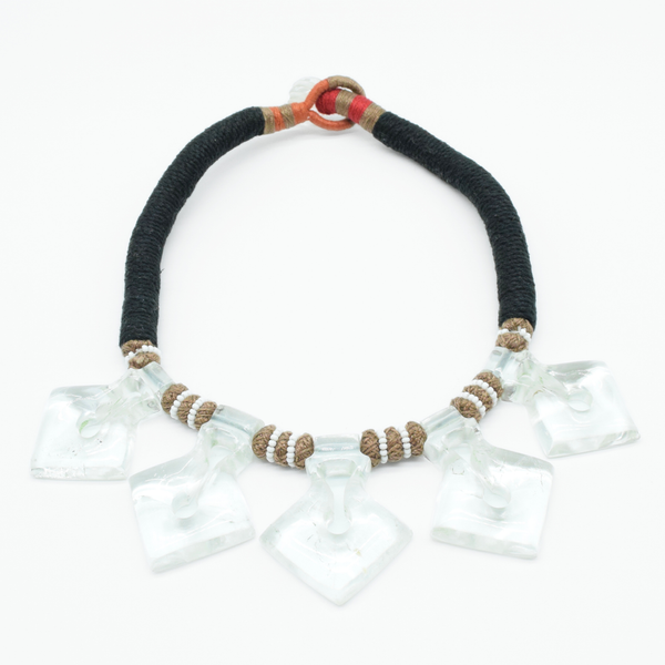 Handcrafted Crystal Quartz Hasli Necklace