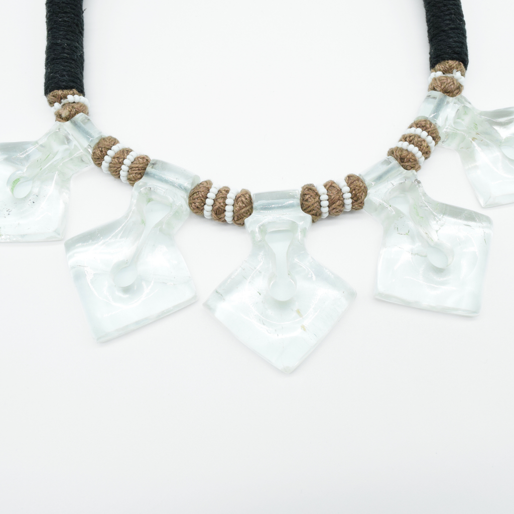 Handcrafted Crystal Quartz Hasli Necklace