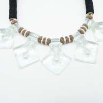 Handcrafted Crystal Quartz Hasli Necklace