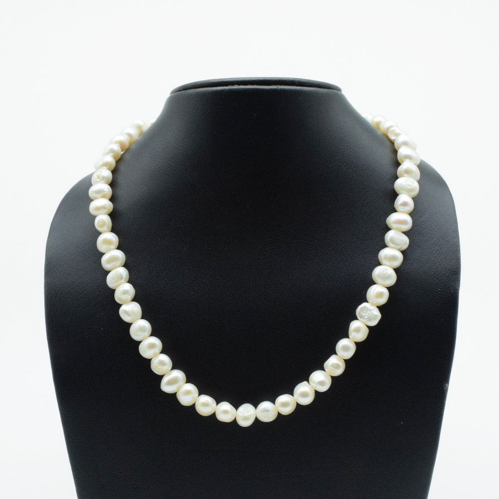 Freshwater Pearl Necklace with 925 Silver Clasp