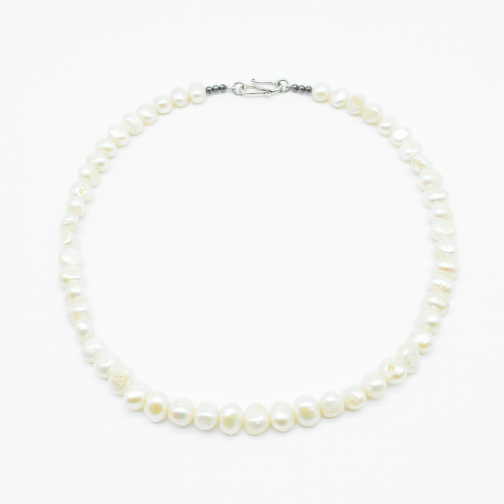 Freshwater Pearl Necklace with 925 Silver Clasp