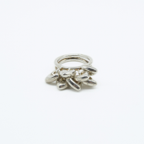 Heart Jhilmil Ring in 925 Silver