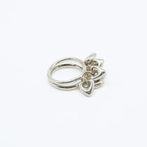 Heart Jhilmil Ring in 925 Silver