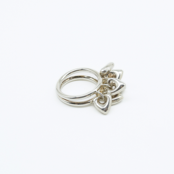 Heart Jhilmil Ring in 925 Silver