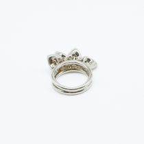 Heart Jhilmil Ring in 925 Silver