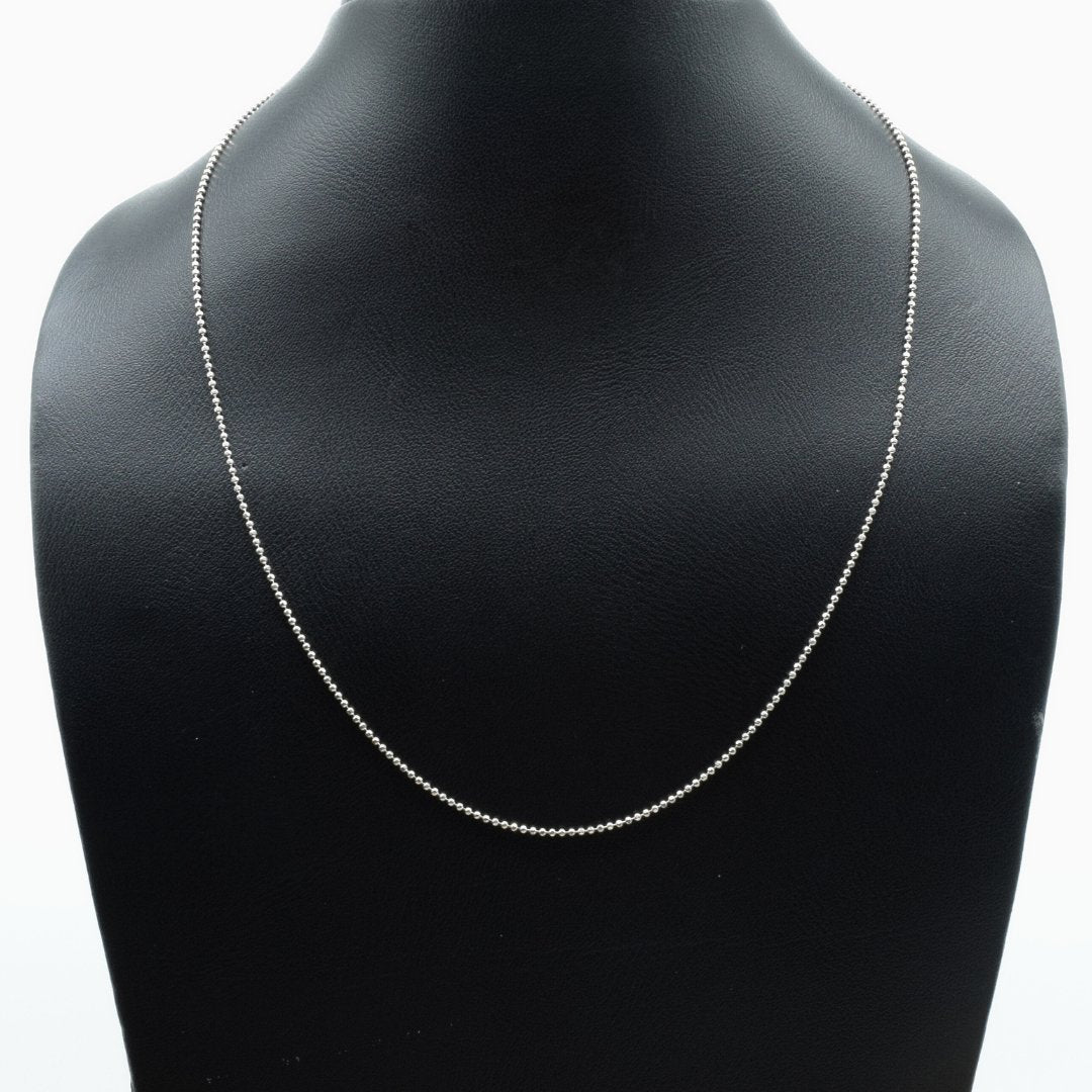 18" 925 Silver Beaded Chain - IAC Galleria