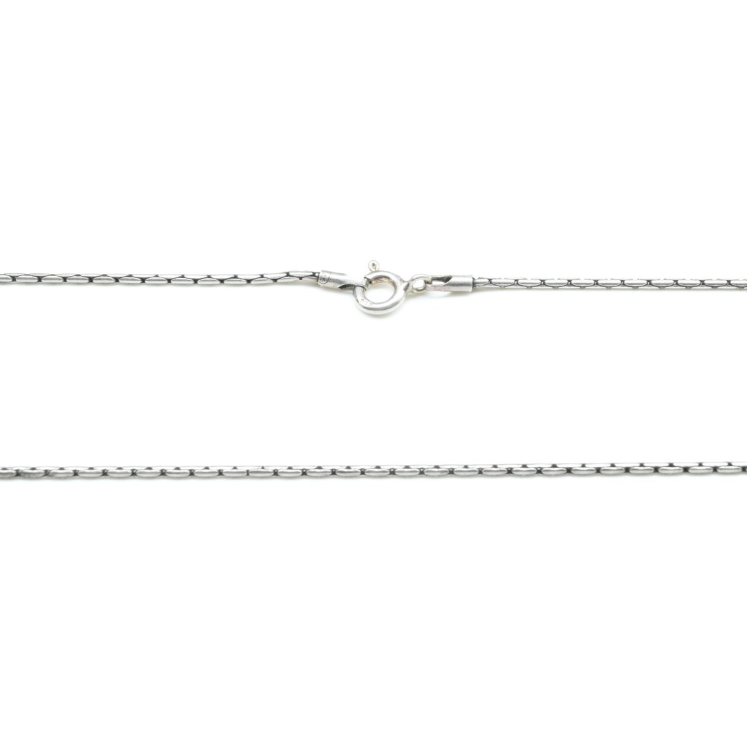 18" 925 Silver Oxidised Chain - IAC Galleria