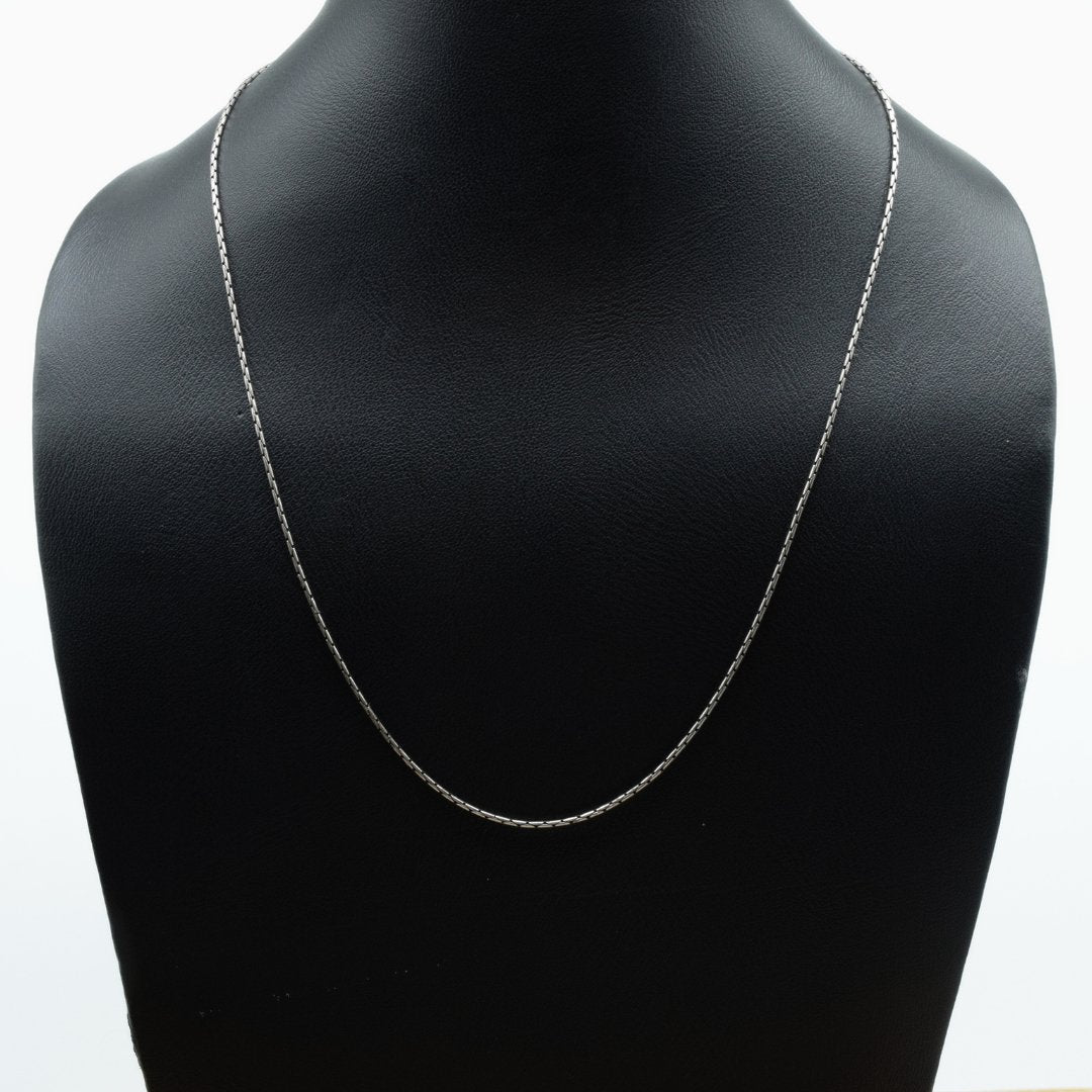 18" 925 Silver Oxidised Chain - IAC Galleria