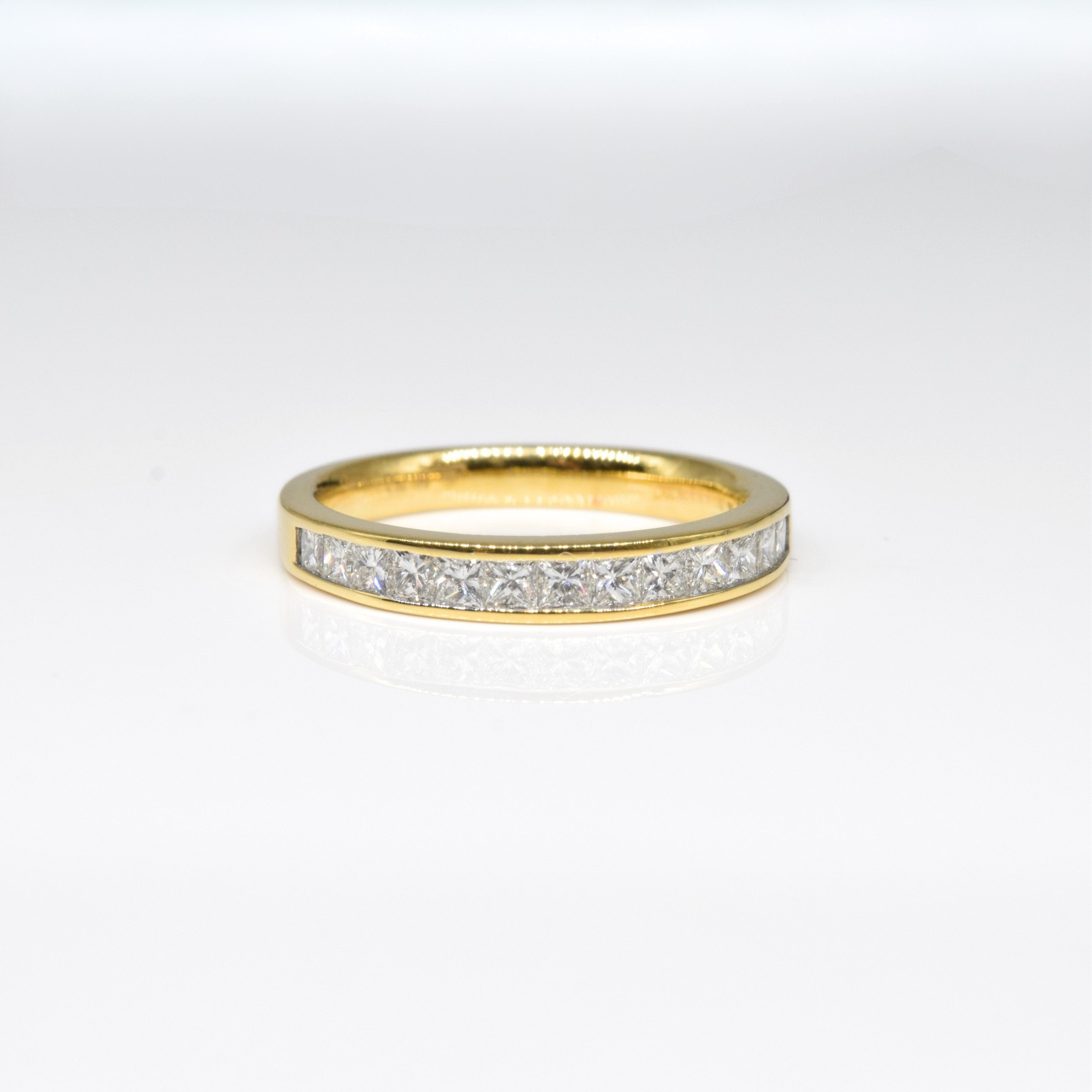 Channel Diamond Ring in 18K Yellow Gold Main image