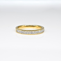 Channel Diamond Ring in 18K Yellow Gold