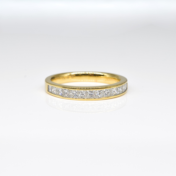 Channel Diamond Ring in 18K Yellow Gold