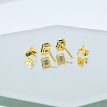 Blue Sapphire Earrings in 18K Yellow Gold