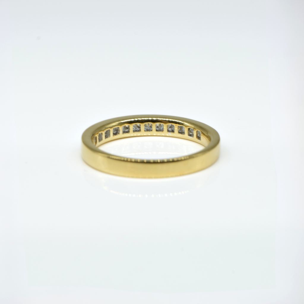 Channel Diamond Ring in 18K Yellow Gold