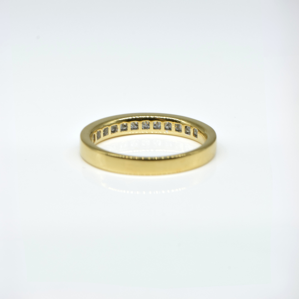 Channel Diamond Ring in 18K Yellow Gold