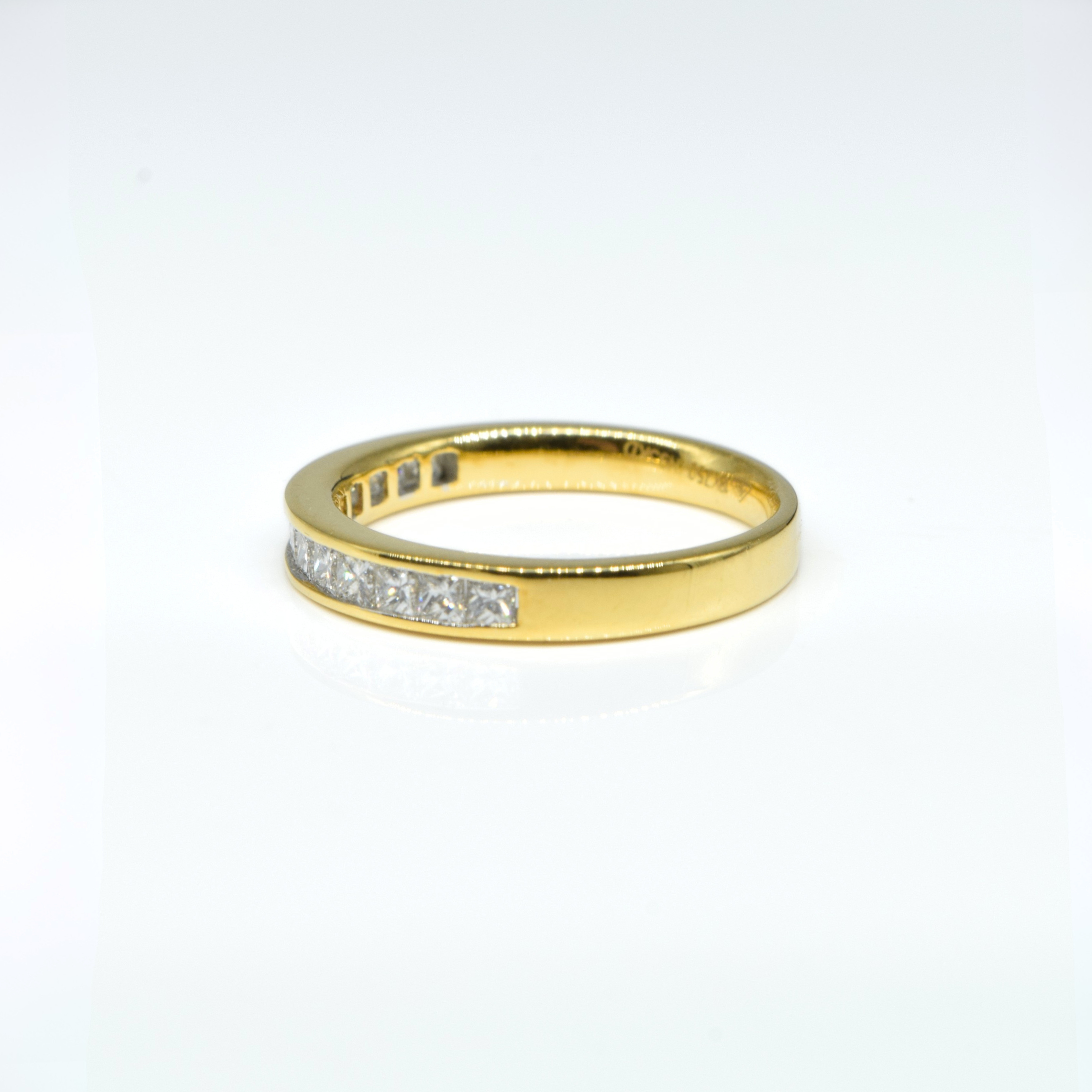 Channel Diamond Ring in 18K Yellow Gold Secondary image