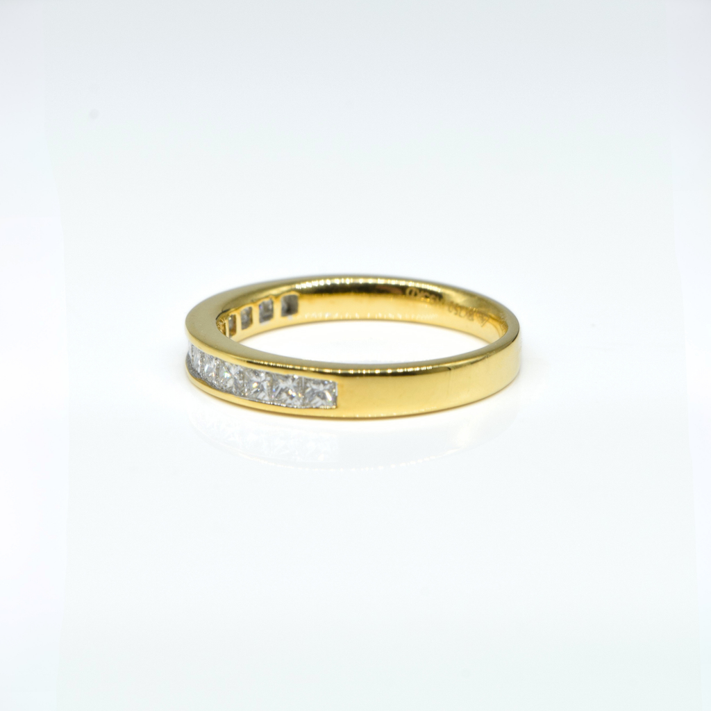 Channel Diamond Ring in 18K Yellow Gold