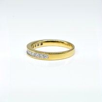 Channel Diamond Ring in 18K Yellow Gold