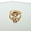 Champaigne Tourmaline & Diamond Ring in 14K Yellow Gold