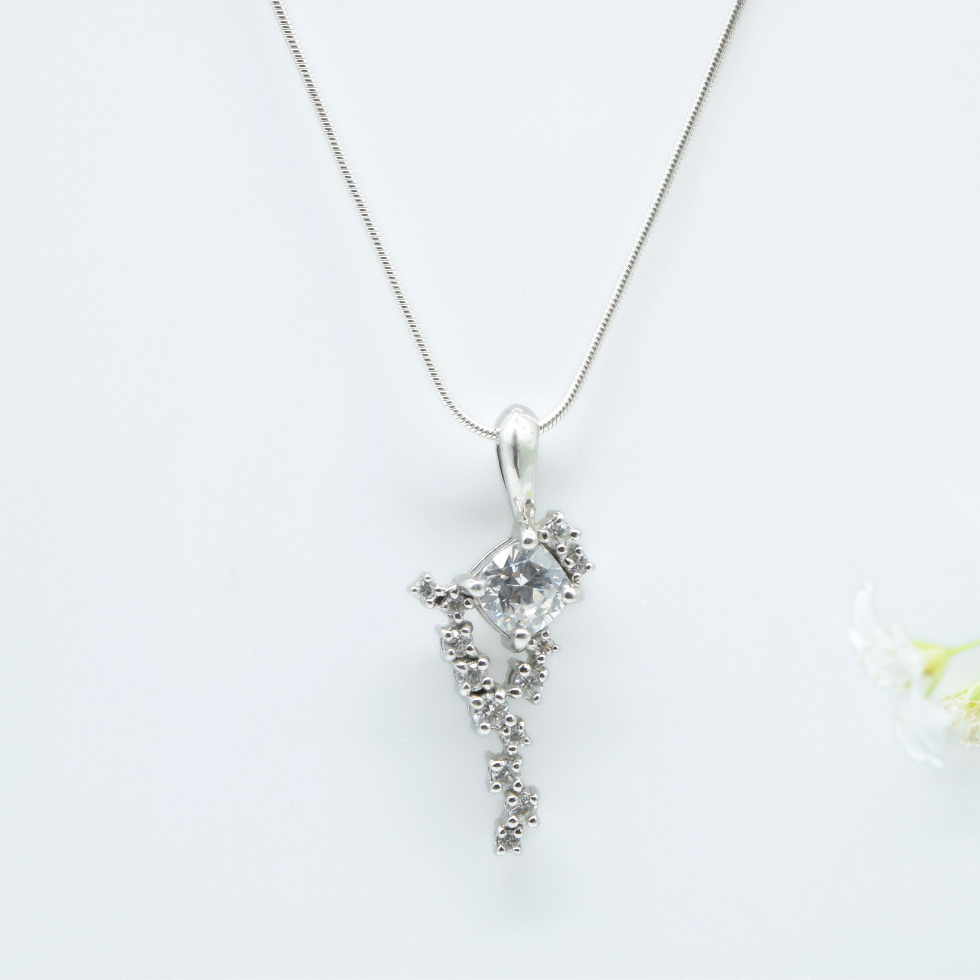 Constellation Zircon Pendant in 925 Silver Main image