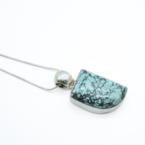 Turquoise Pendant in 925 Silver