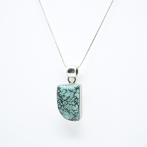 Turquoise Pendant in 925 Silver