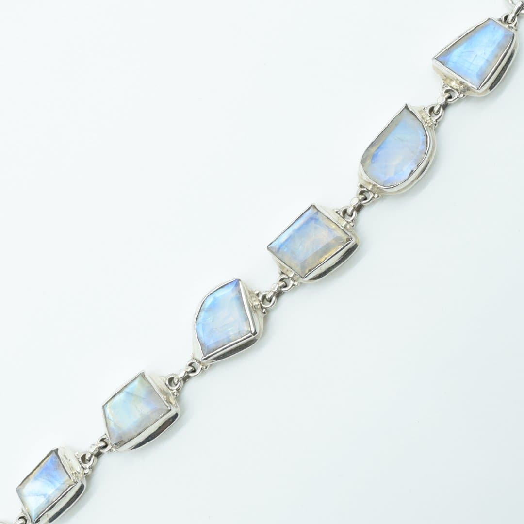 Abstract Moonstone Bracelet in 925 Silver - IAC Galleria