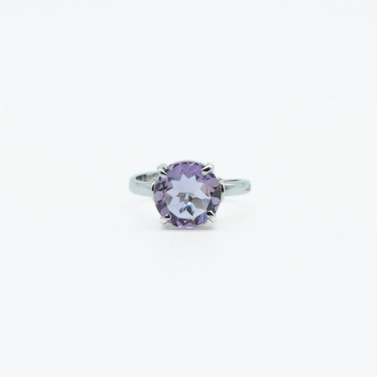 Adjustable Amethyst Ring in 925 Silver - IAC Galleria