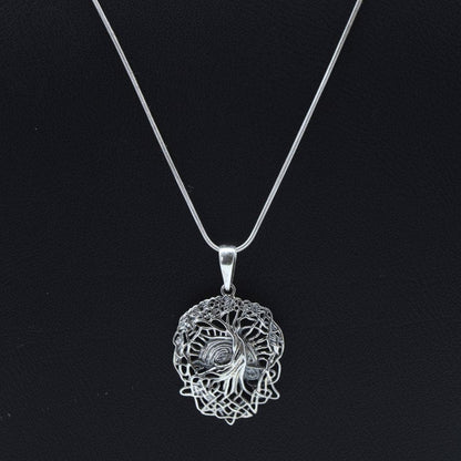 Celtic Tree of Life Pendant in 925 Silver- Without Chain - IAC Galleria