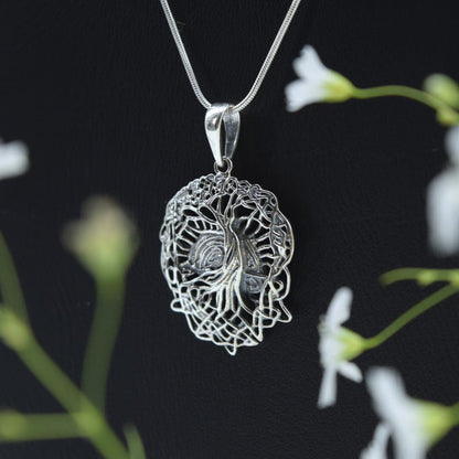 Celtic Tree of Life Pendant in 925 Silver- Without Chain - IAC Galleria