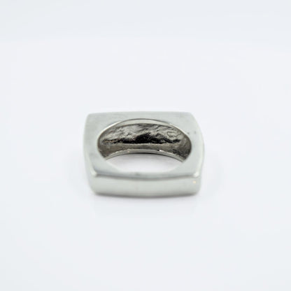 Classic Flat Face Ring in 925 Silver - IAC Galleria