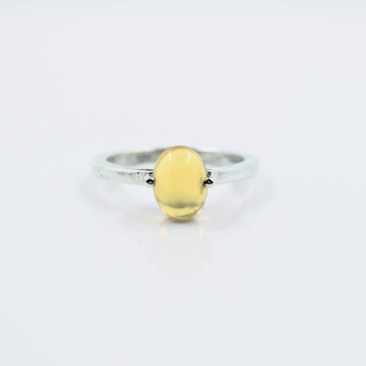 Dainty Opal Ring in 925 Silver - IAC Galleria