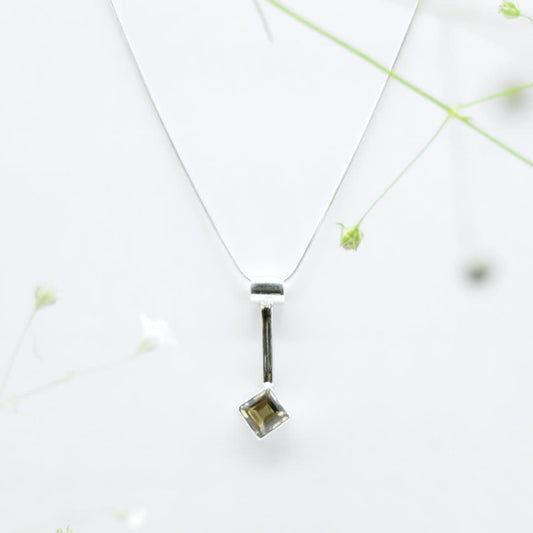 Elegant Citrine Pendant in 925 Silver- Without Chain - IAC Galleria