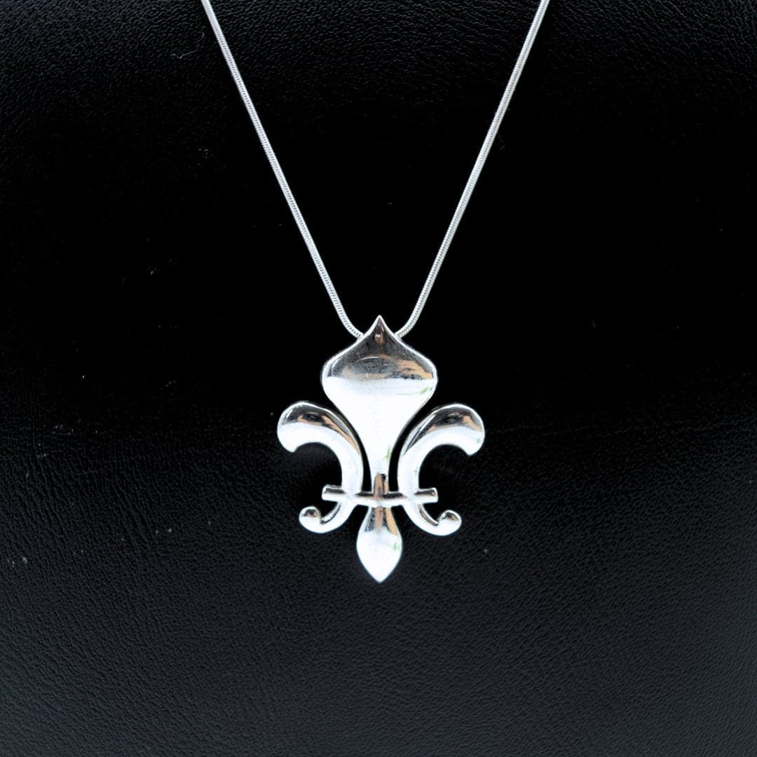 Fleur De Lis Pendant in 925 Silver- Without Chain - IAC Galleria