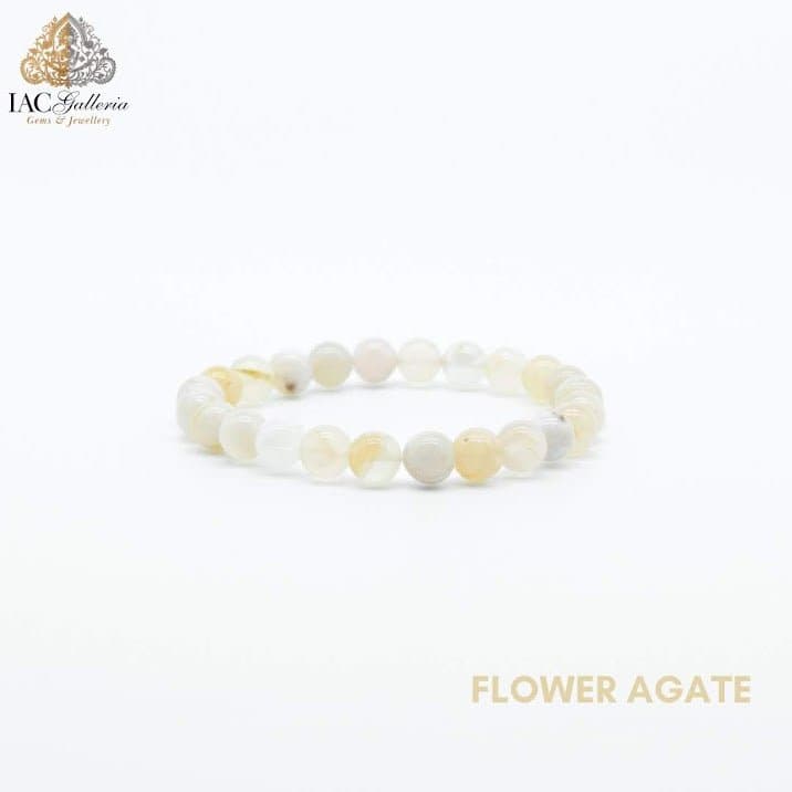 Flower Agate Natural Crystal Bracelet - IAC Galleria
