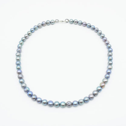 Freshwater Pearl Necklace with 925 Silver Clasp - IAC Galleria