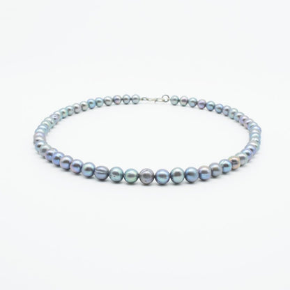 Freshwater Pearl Necklace with 925 Silver Clasp - IAC Galleria