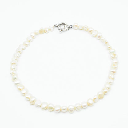 Freshwater Pearl Necklace with 925 Silver Clasp - IAC Galleria