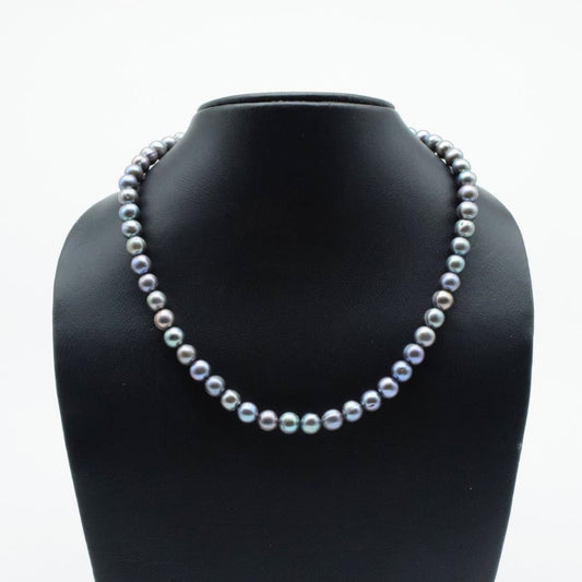 Freshwater Pearl Necklace with 925 Silver Clasp - IAC Galleria