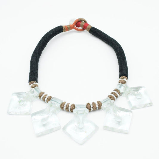 Handcrafted Crystal Quartz Hasli Necklace - IAC Galleria