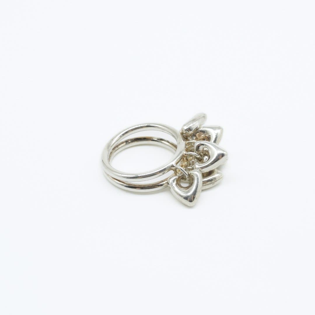 Heart Jhilmil Ring in 925 Silver - IAC Galleria