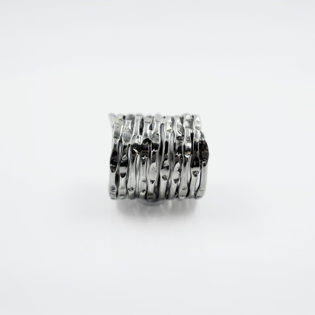 Long Spiral Ring in 925 Silver - IAC Galleria