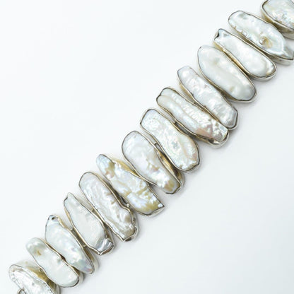 Mother of Pearl Bracelet in 925 Silver - IAC Galleria